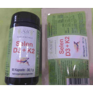 Selen + Vitamin D3 (4.000IU) + K2 Kapseln 