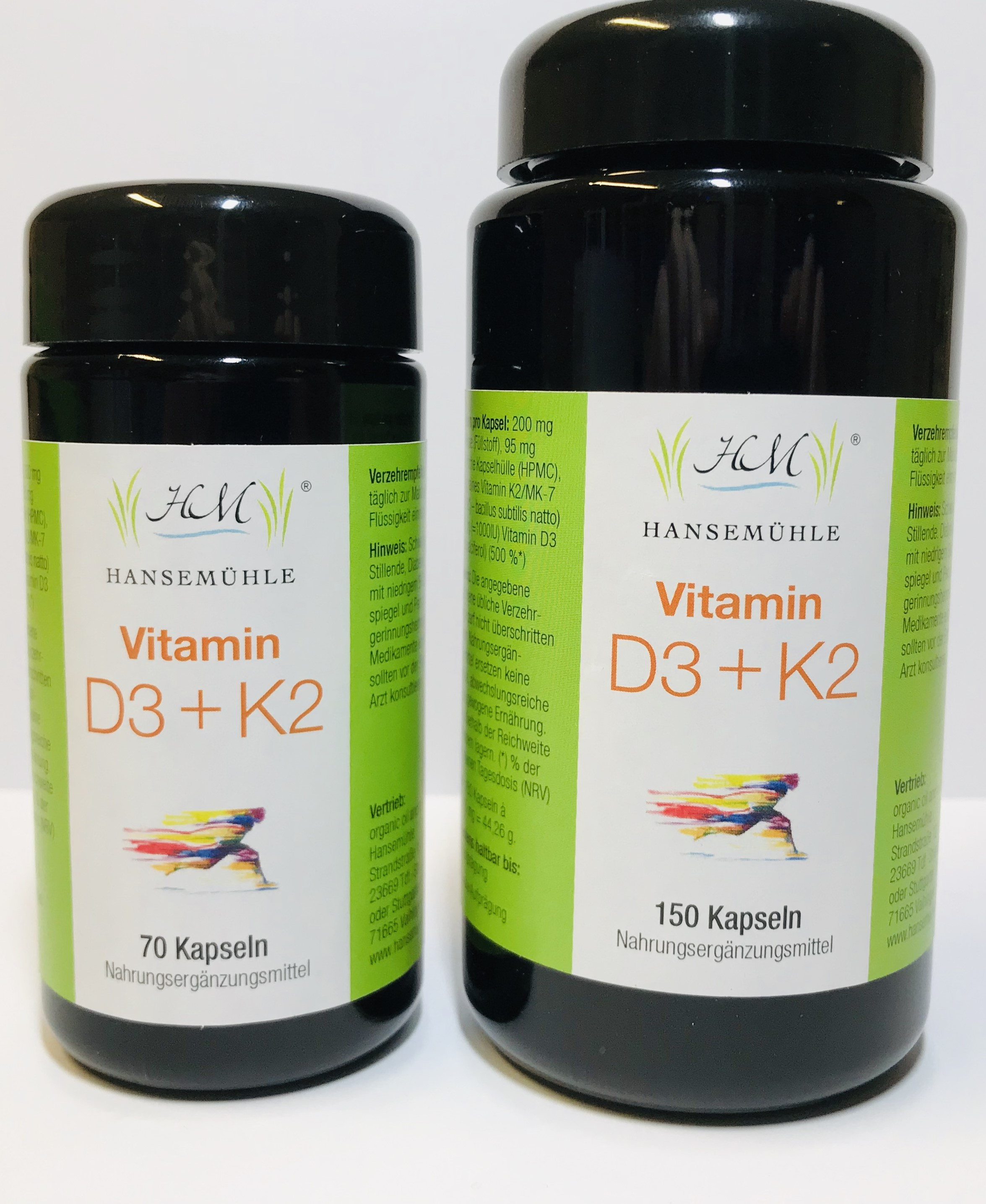 Vitamin D3 + K2 Kapseln (HPMC)